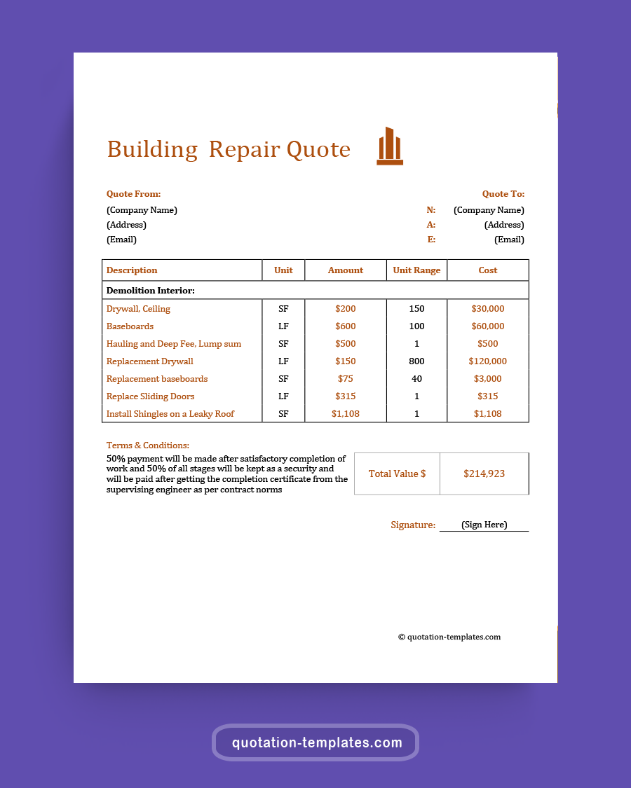 Building-Repair-Quote-Word