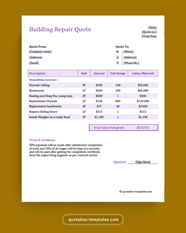 Building-Repair-Quote-Word